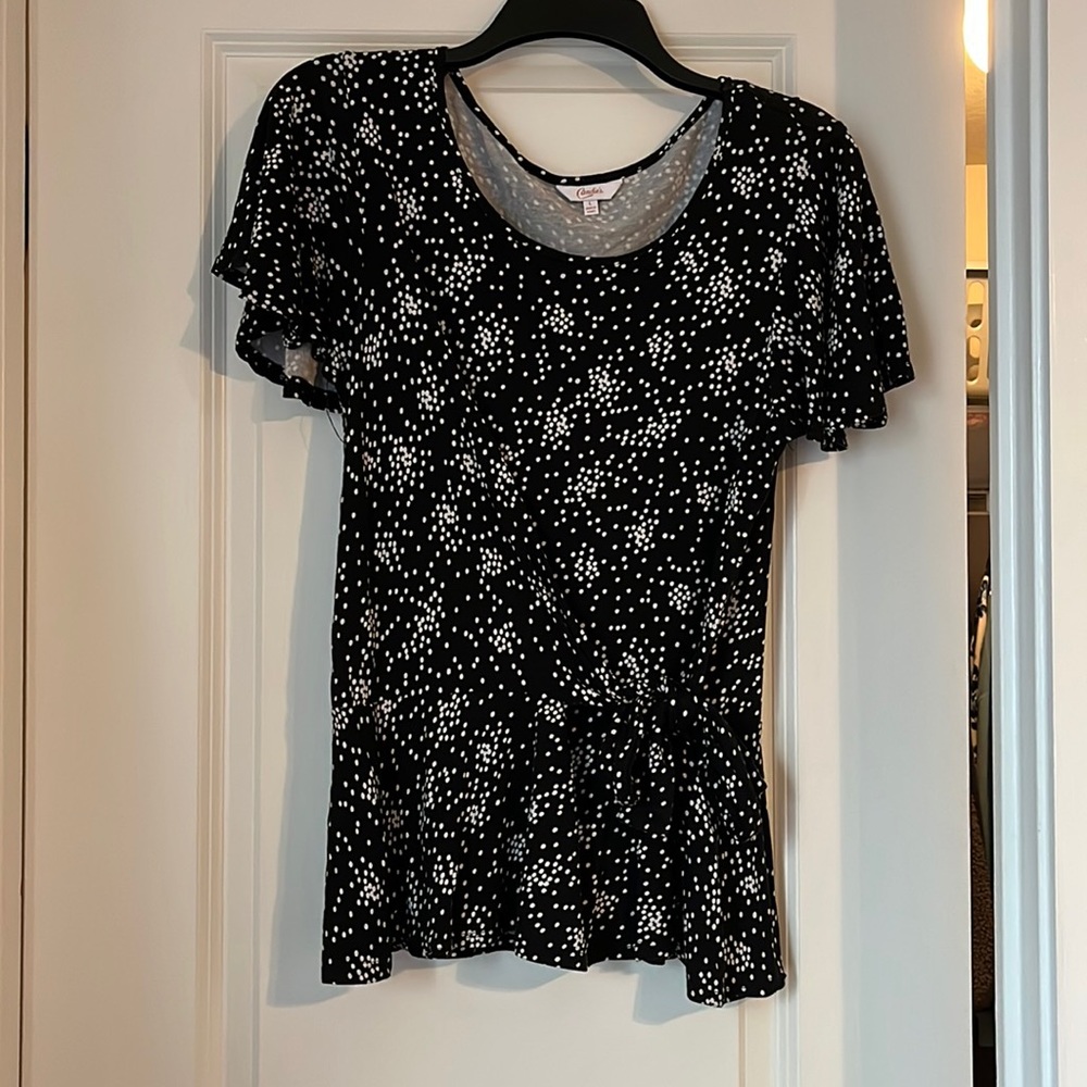 Black & White Polka Dot Blouse